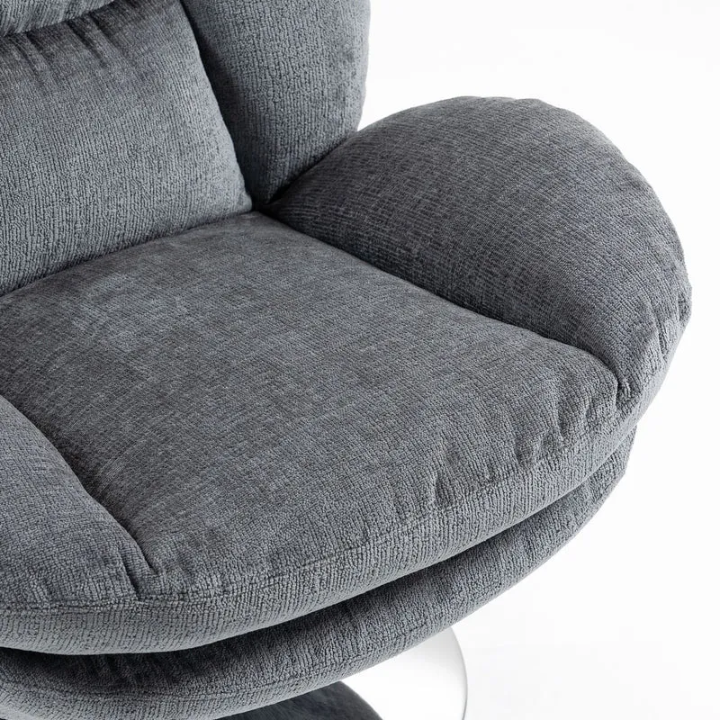 Fauteuil pivotant gris foncé