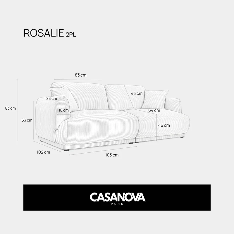 ROSALIE 2 PL - Tissu sauvage