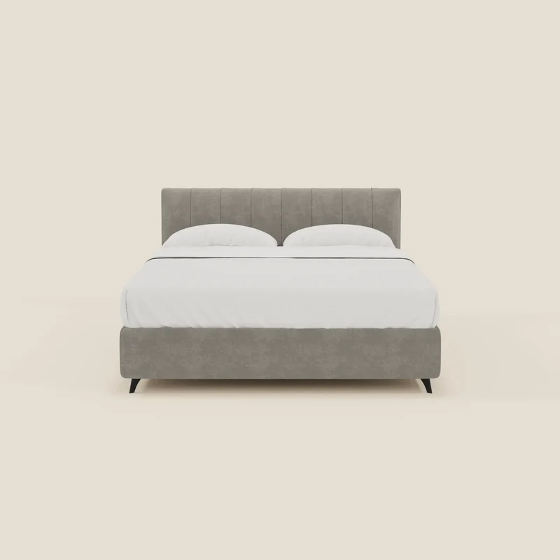 Bogart Lit coffre Édition Grande Fratello - déhoussable en tissu détachable T22 gris