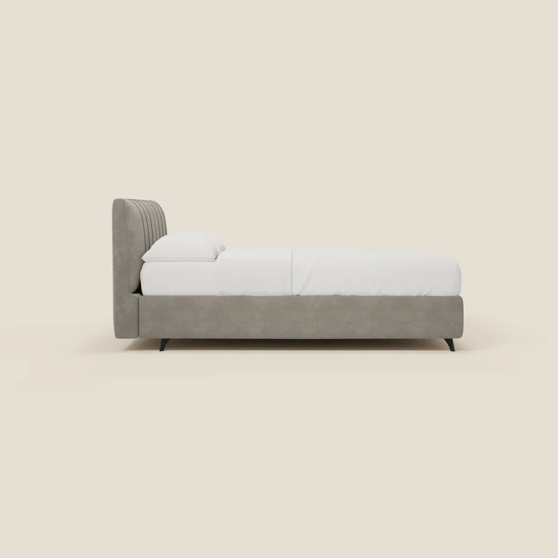 Bogart Lit coffre Édition Grande Fratello - déhoussable en tissu détachable T22 gris