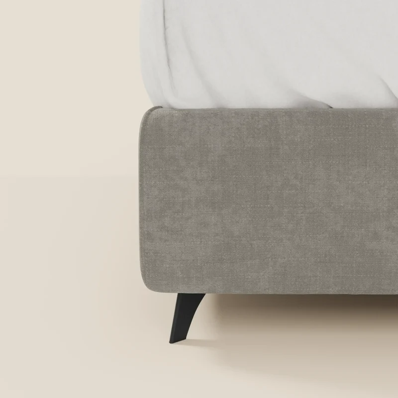 Bogart Lit coffre Édition Grande Fratello - déhoussable en tissu détachable T22 gris