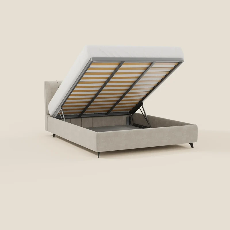 Bogart Lit coffre Édition Grande Fratello - déhoussable en tissu détachable T22 crème