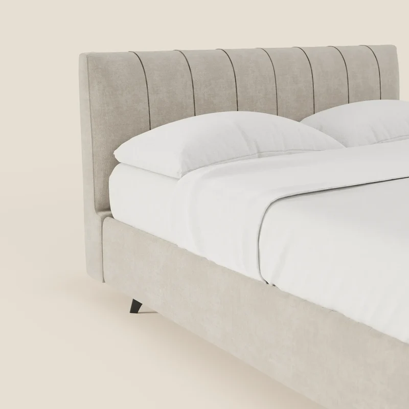 Bogart Lit coffre Édition Grande Fratello - déhoussable en tissu détachable T22 crème