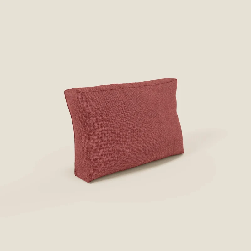 BonBon coussin de dossier – disponible en 2 tailles et tissu anti-taches T23 rouge cerise