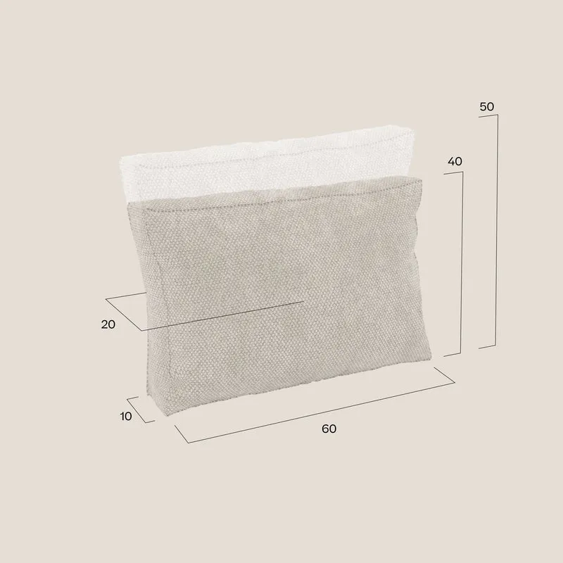 BonBon coussin de dossier – disponible en 2 tailles et tissu détachable T23 anthracite