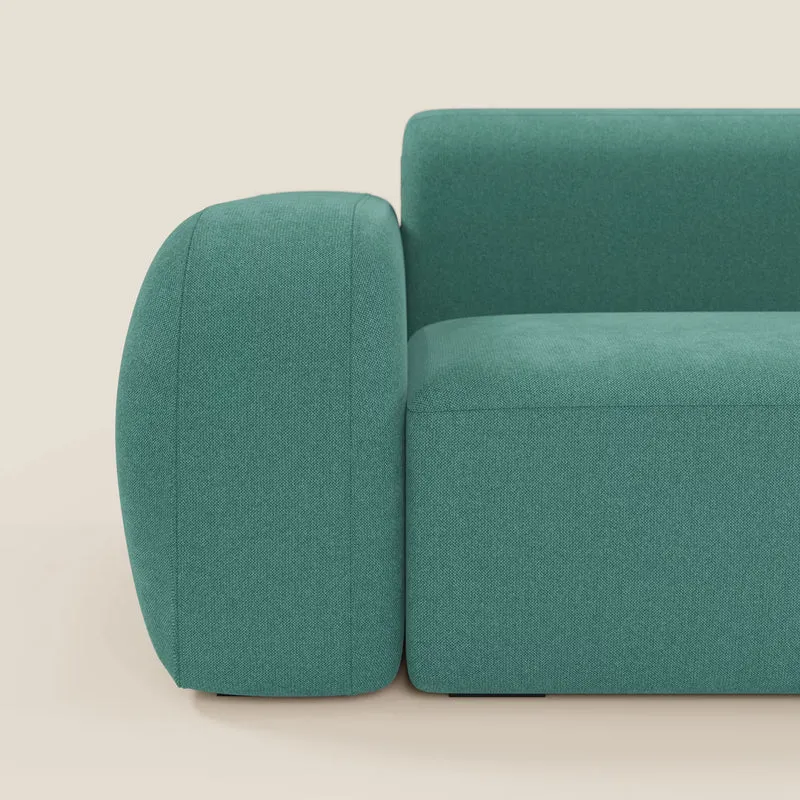 BonBon canapé d’angle composable et modulaire - tissu anti-taches T23 vert d’eau