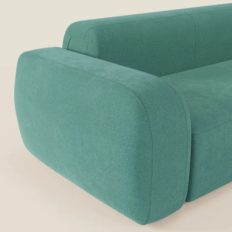 BonBon canapé d’angle composable et modulaire - tissu anti-taches T23 vert d’eau