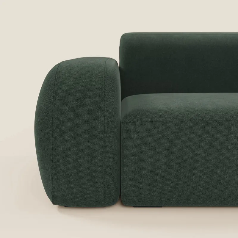 BonBon canapé d’angle composable et modulable - tissu anti-taches T23 vert