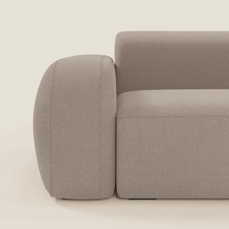 BonBon canapé d’angle composable et modulable - tissu détachable T23 taupe
