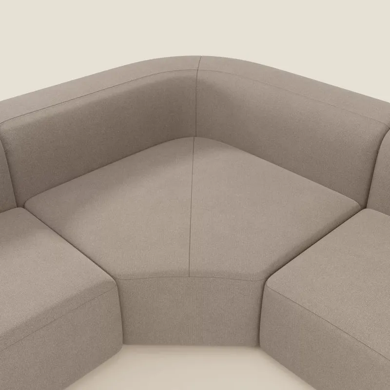 BonBon canapé d’angle composable et modulable - tissu détachable T23 taupe