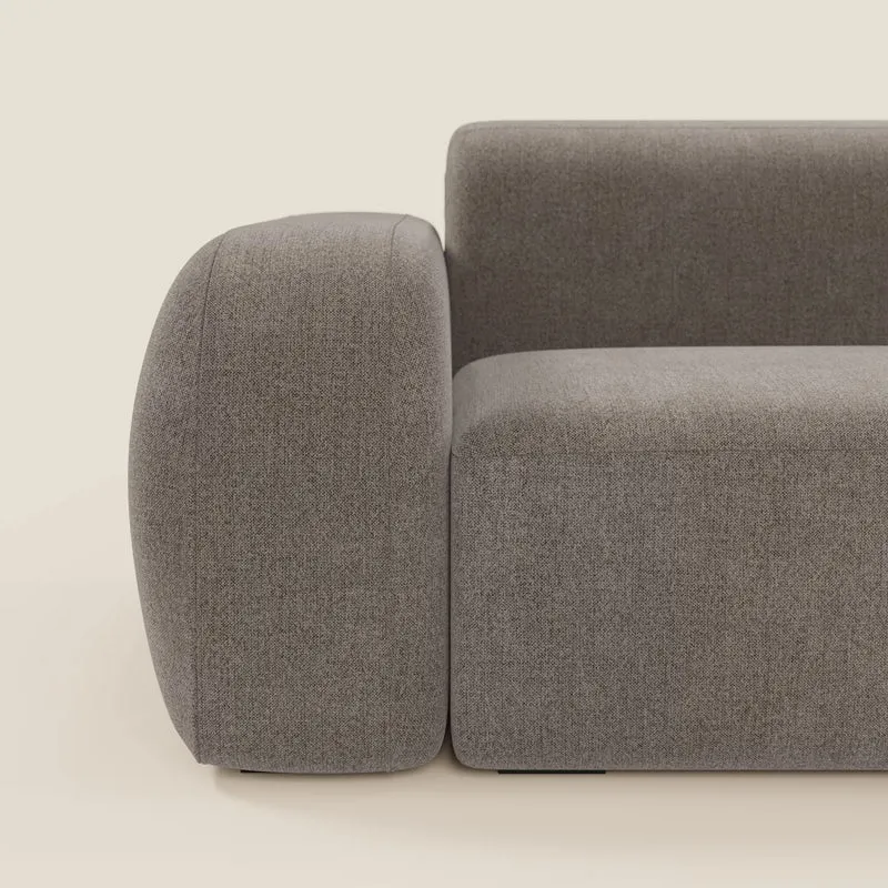 BonBon canapé d’angle composable et modulable - tissu détachable T23 taupe