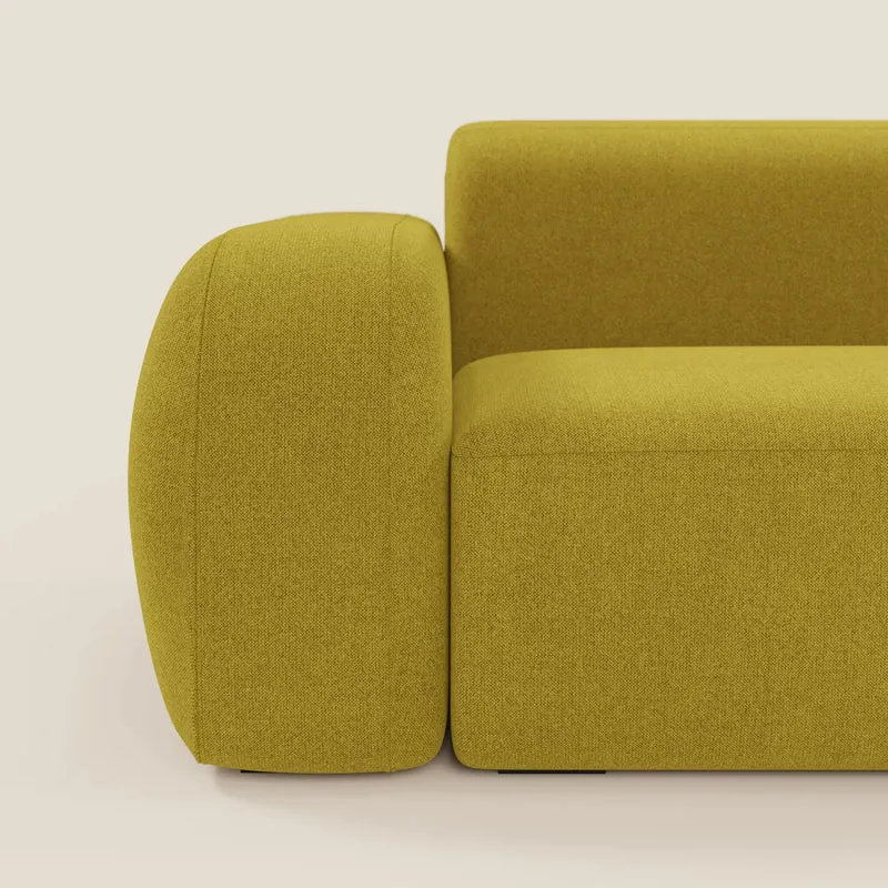 BonBon canapé d’angle composable et modulable - tissu anti-taches T23 jaune soleil