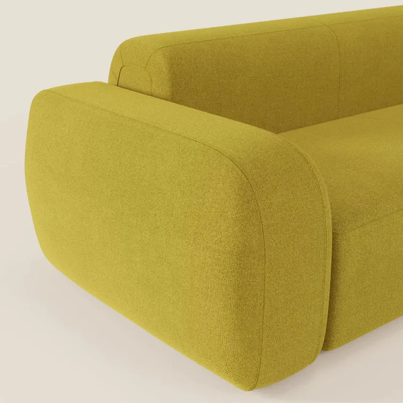 BonBon canapé d’angle composable et modulable - tissu anti-taches T23 jaune soleil