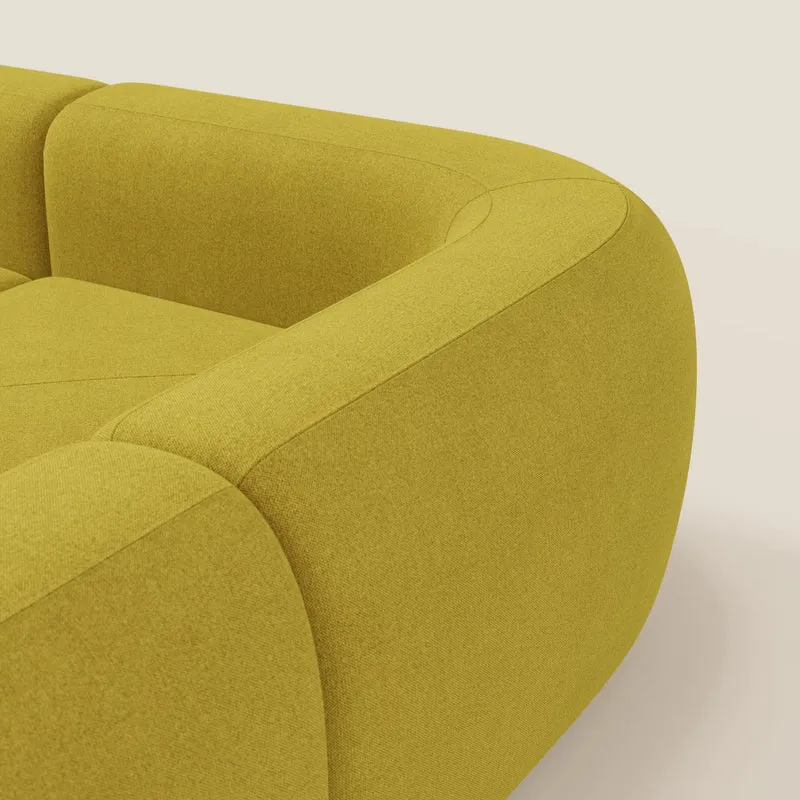 BonBon canapé d’angle composable et modulable - tissu anti-taches T23 jaune soleil