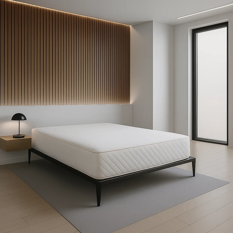 Sommier lit design style industriel, lattes larges, cadre à lattes - Collection Loft