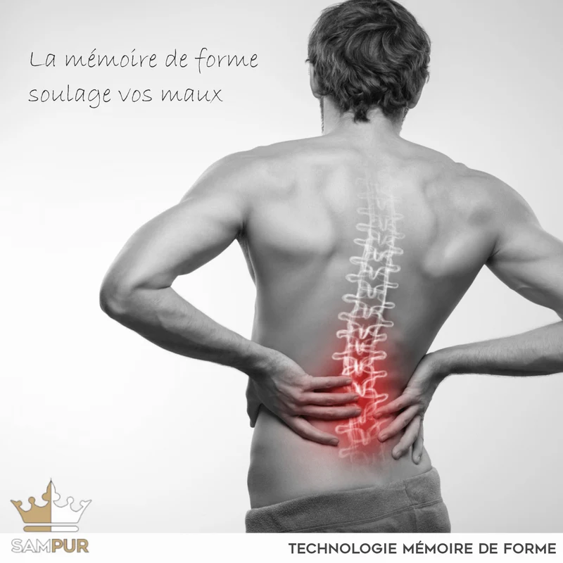 Matelas mémoire de forme avec deux surmatelas - Collection Épais