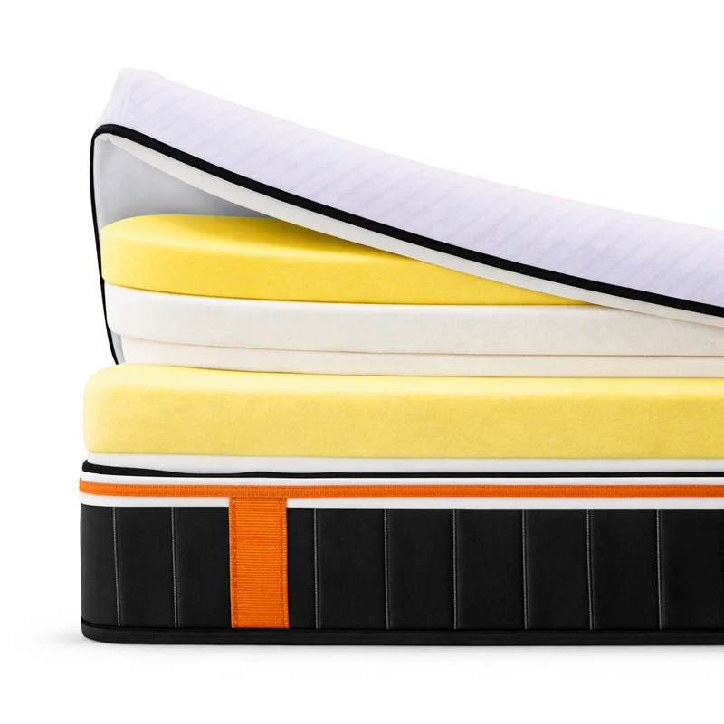 Matelas mémoire de forme avec deux surmatelas - Collection Épais