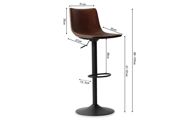 Tabourets de Bar TREVIS - H:61-81 cm