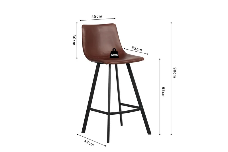 Chaises de Bar OZAYA - H:68 cm