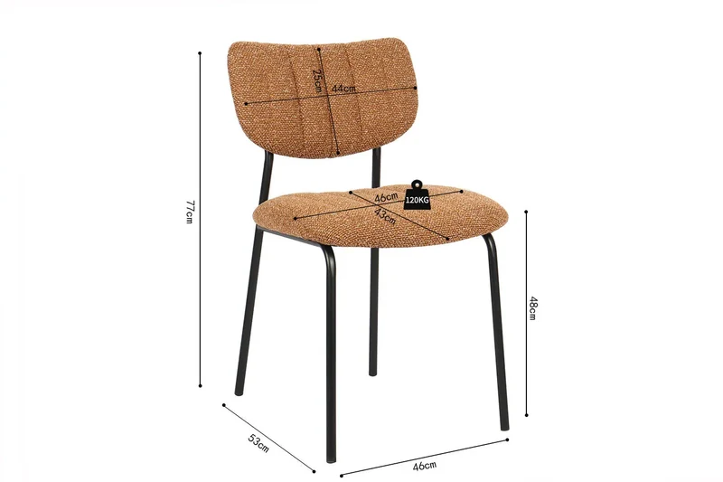 Chaises de Salle à Manger ANITA - 72 x 53 cm