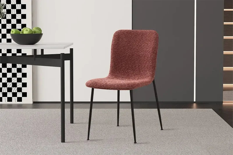 Chaises de Salle à Manger ALICYA en Tissu - 42 x 57 cm