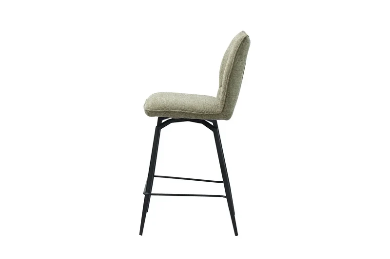 Chaises de Bar LYARA en Tissu - 48 x 56 cm