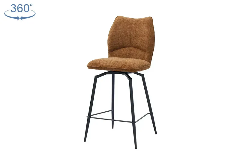 Chaises de Bar LYARA en Tissu - 48 x 56 cm