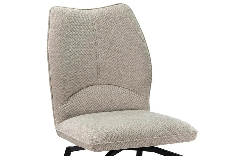 Chaises de Salle à Manger Pivotante LYARA en Tissu - 45,5 x 60 cm