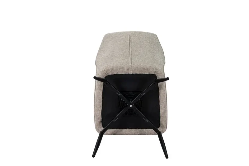 Chaises de Salle à Manger Pivotante LYARA en Tissu - 45,5 x 60 cm