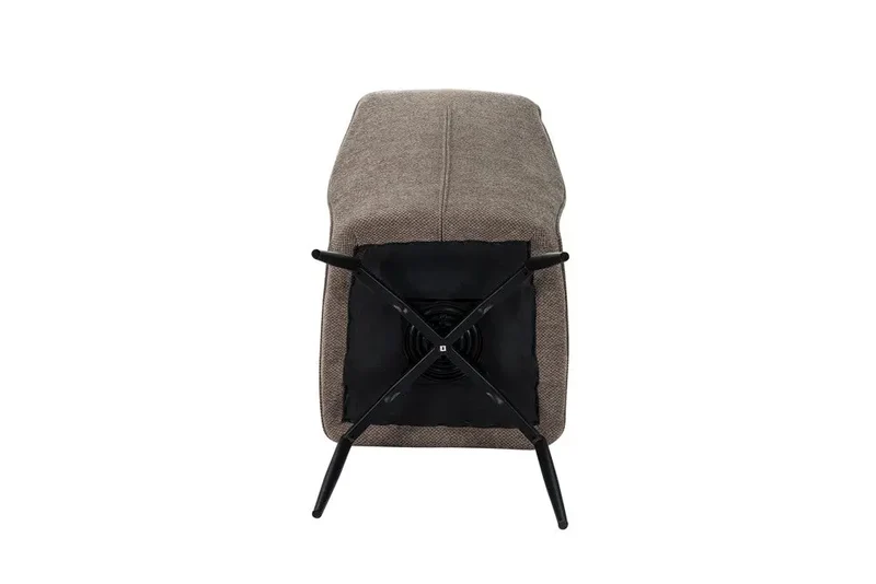Chaises de Salle à Manger Pivotante LYARA en Tissu - 45,5 x 60 cm
