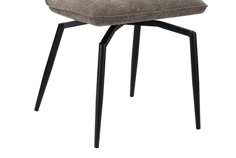Chaises de Salle à Manger Pivotante LYARA en Tissu - 45,5 x 60 cm