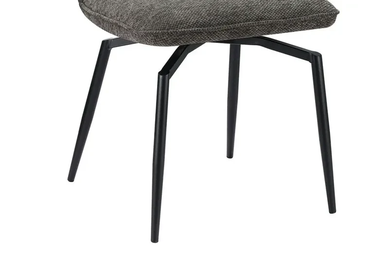 Chaises de Salle à Manger Pivotante LYARA en Tissu - 45,5 x 60 cm