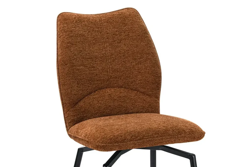 Chaises de Salle à Manger Pivotante LYARA en Tissu - 45,5 x 60 cm