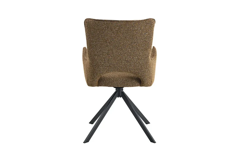 Chaises Pivotantes de Salle à Manger avec Accoudoirs BILY en Tissu - 57,5 x 60 cm
