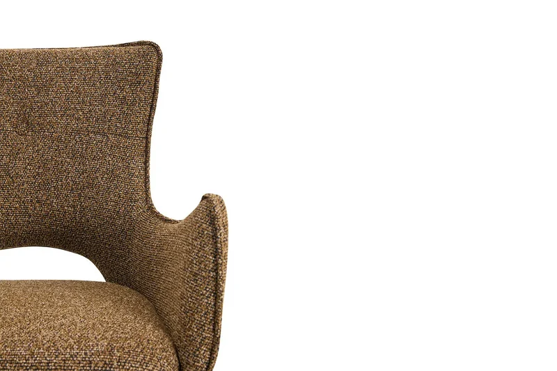 Chaises Pivotantes de Salle à Manger avec Accoudoirs BILY en Tissu - 57,5 x 60 cm