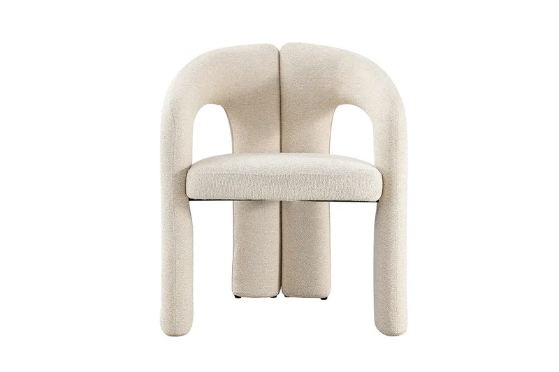 Chaises de Salle à Manger avec Accoudoirs BEJAYA en Tissu - 63 x 62 cm