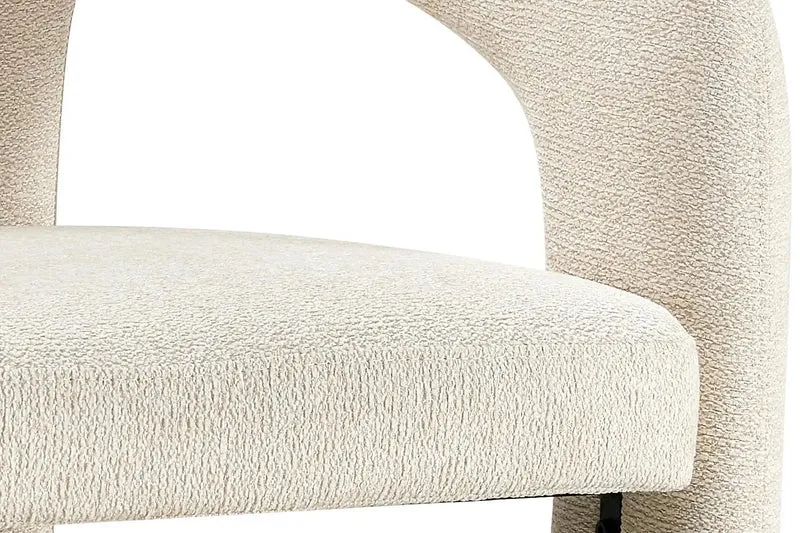 Chaises de Salle à Manger avec Accoudoirs BEJAYA en Tissu - 63 x 62 cm