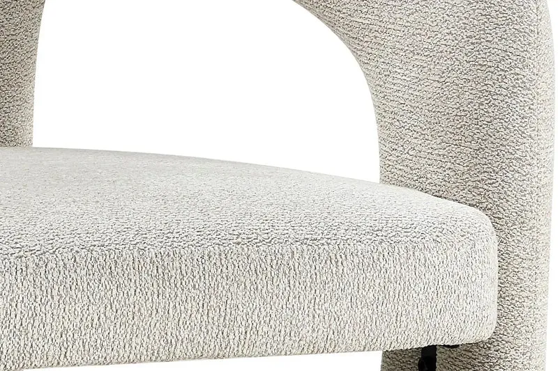 Chaises de Salle à Manger avec Accoudoirs BEJAYA en Tissu - 63 x 62 cm