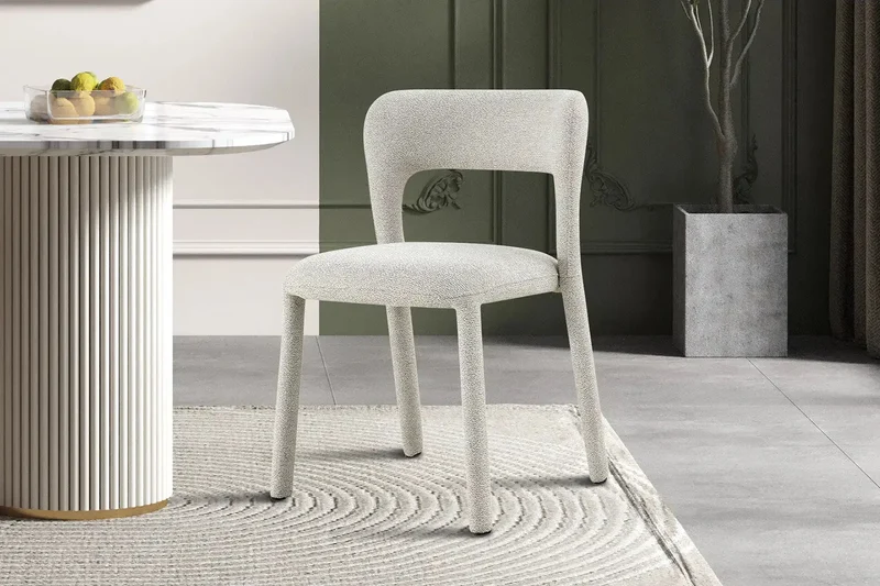Chaises de Salle à Manger ELVYA en Tissu - 51,5 x 57 cm