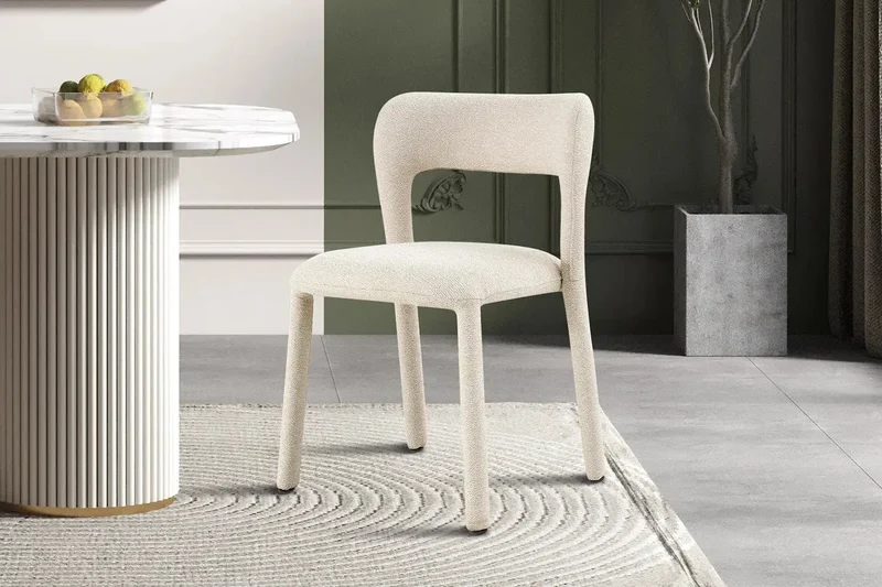 Chaises de Salle à Manger ELVYA en Tissu - 51,5 x 57 cm