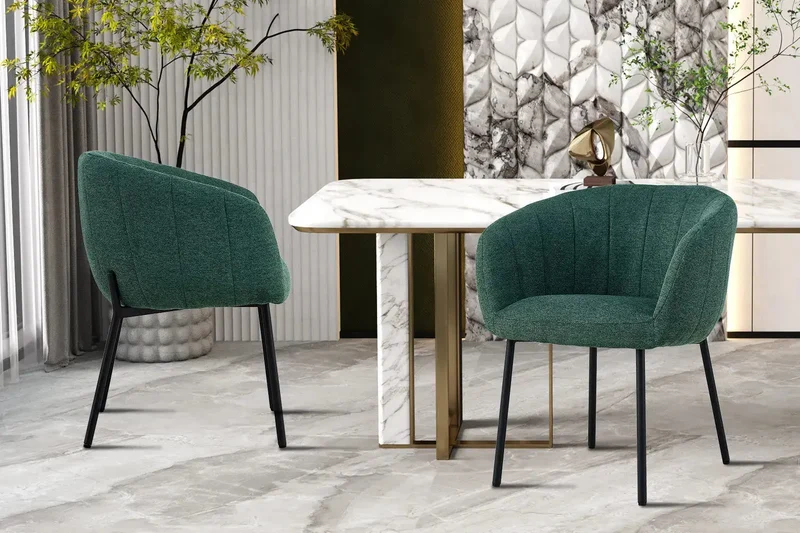Chaises de Salle à Manger SAVINA avec Accoudoirs - 57 x 62 cm