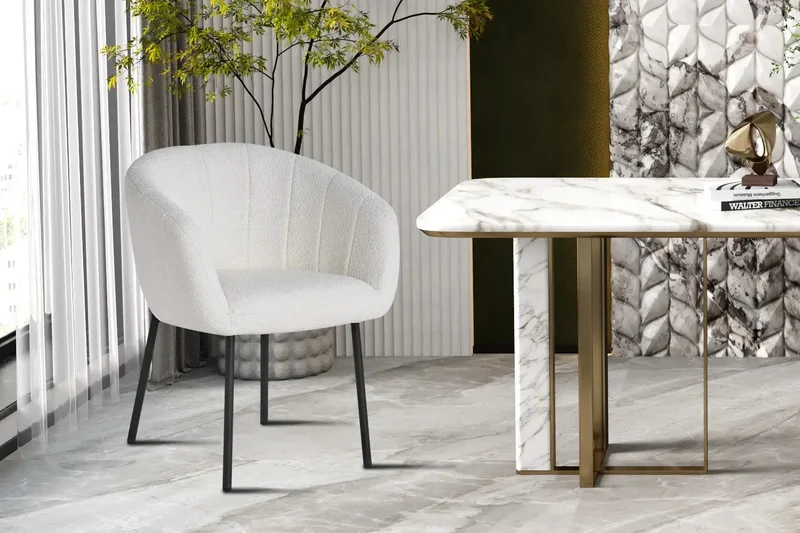 Chaises de Salle à Manger SAVINA avec Accoudoirs - 57 x 62 cm