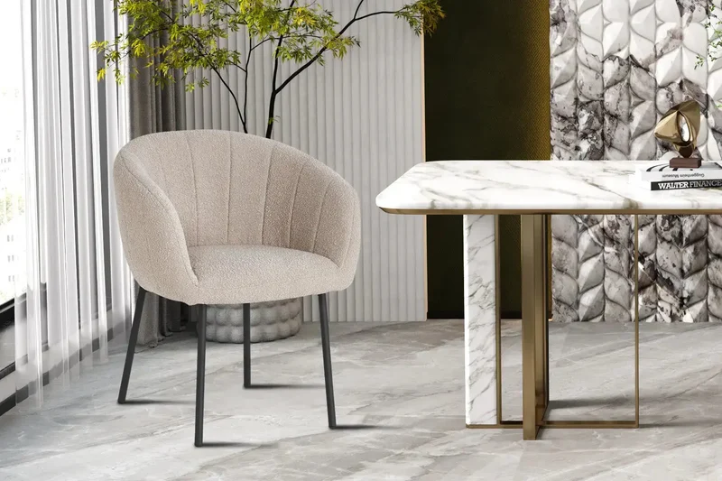 Chaises de Salle à Manger SAVINA avec Accoudoirs - 57 x 62 cm