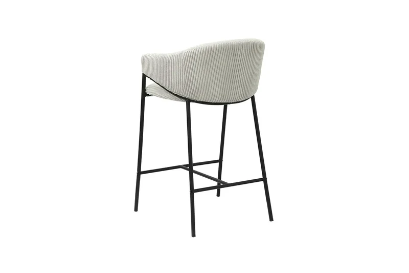 Chaises de Bar HINAYA en Velours Côtelé - 54 x 59 cm