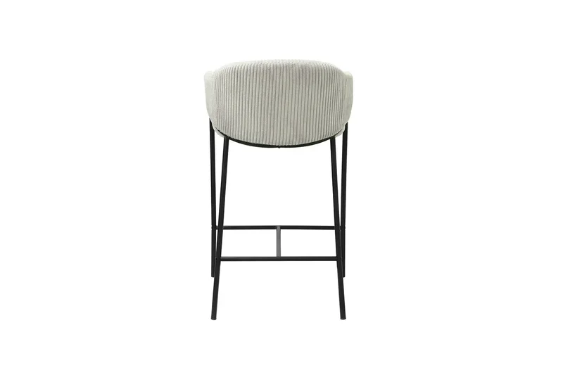 Chaises de Bar HINAYA en Velours Côtelé - 54 x 59 cm