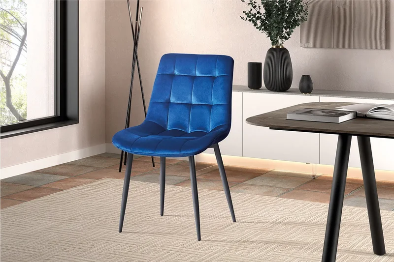 Chaise de Salle à Manger JULIA Velours - 50 x 59 cm
