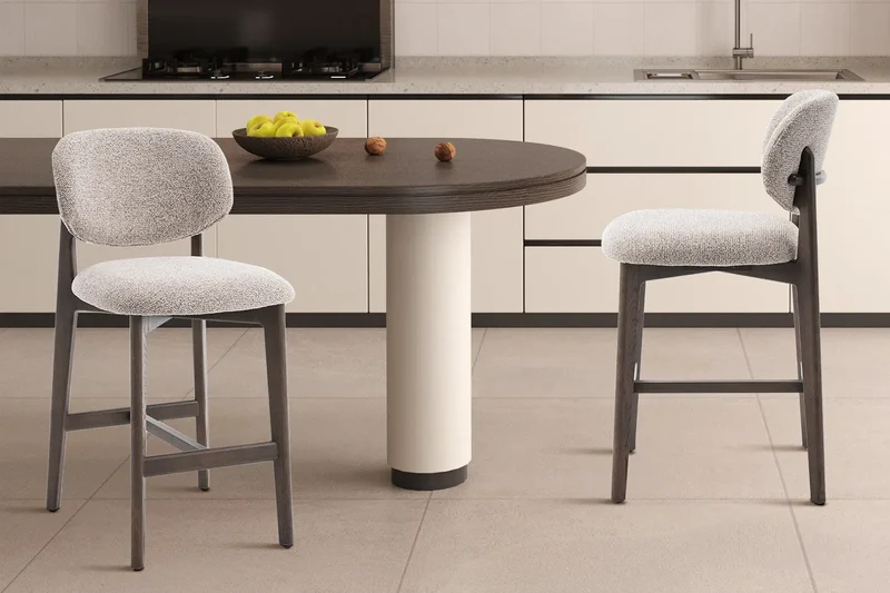 Chaise de Bar KAYA en Chêne Massif - 47 x 56.5 cm