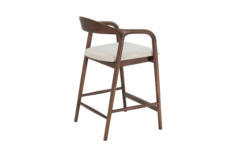 Chaise de Bar CLARA en Bois de Frêne - 55.5 x 57.5 cm