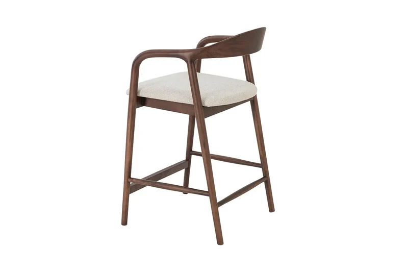 Chaise de Bar CLARA en Bois de Frêne - 55.5 x 57.5 cm