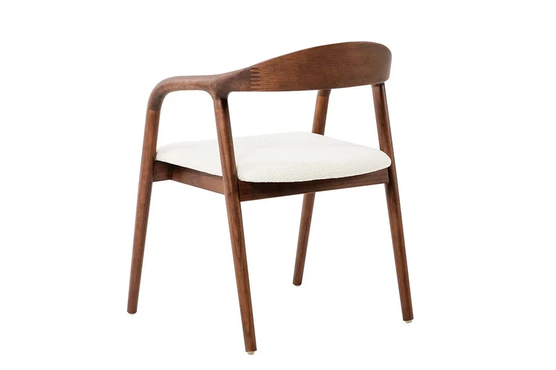 Chaise avec Accoudoirs CLARA en Bois de Frêne - 57 x 66.5 cm